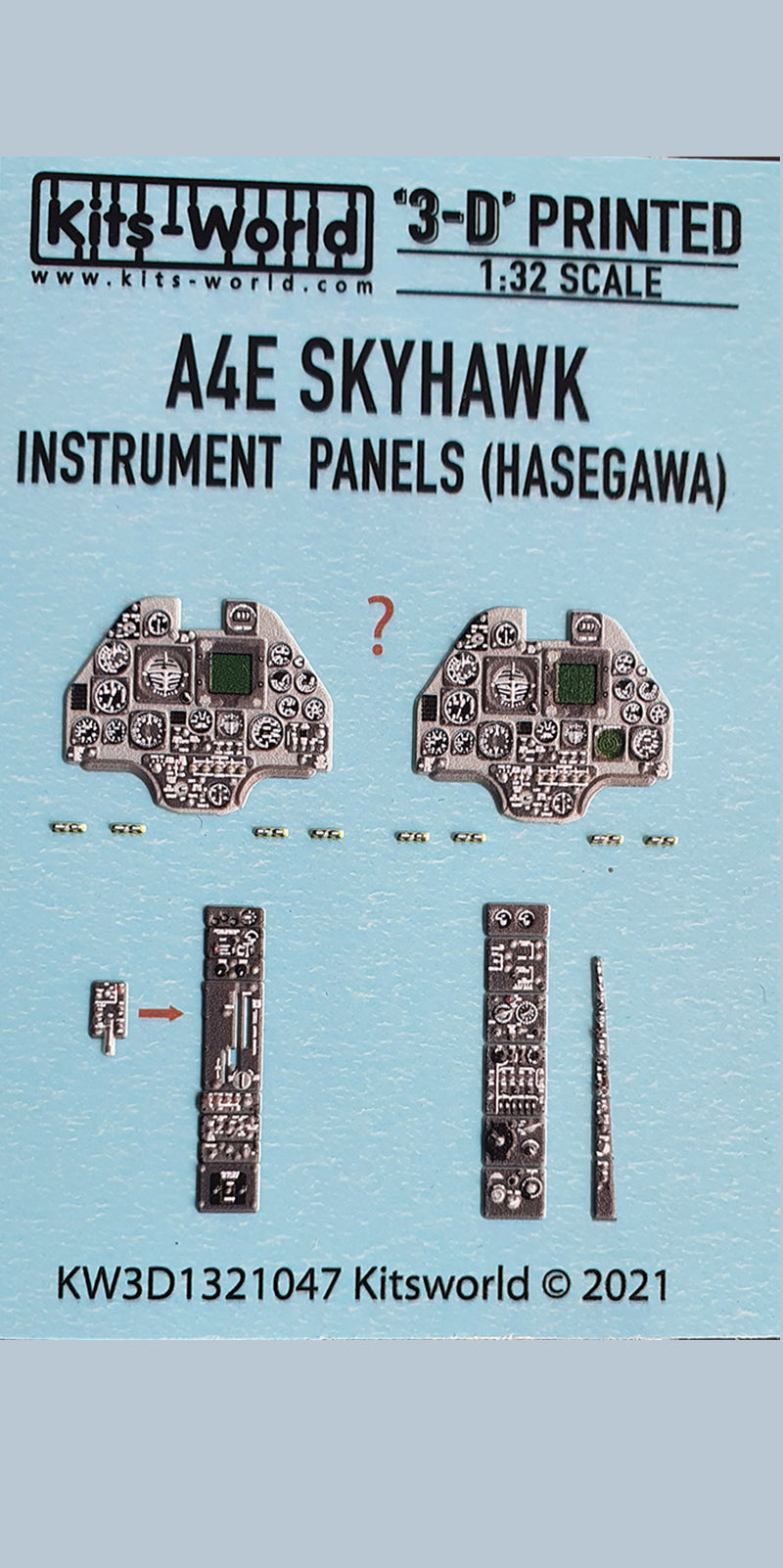 Kits-World KW3D1321047 Douglas A-4E/F Skyhawk 3D Instrument Panel 1:32