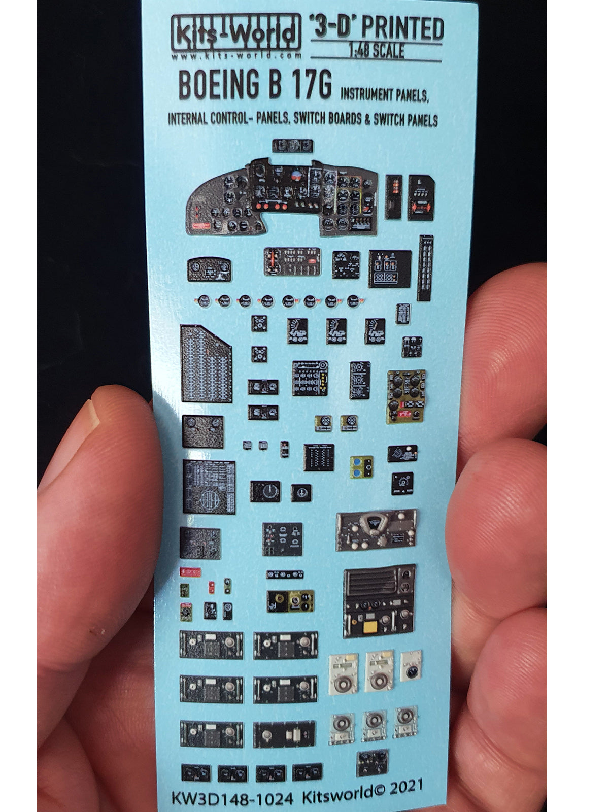 Kits-World KW3D1481024 B-17G Flying Fortress 3D Instrument Panel 1:48