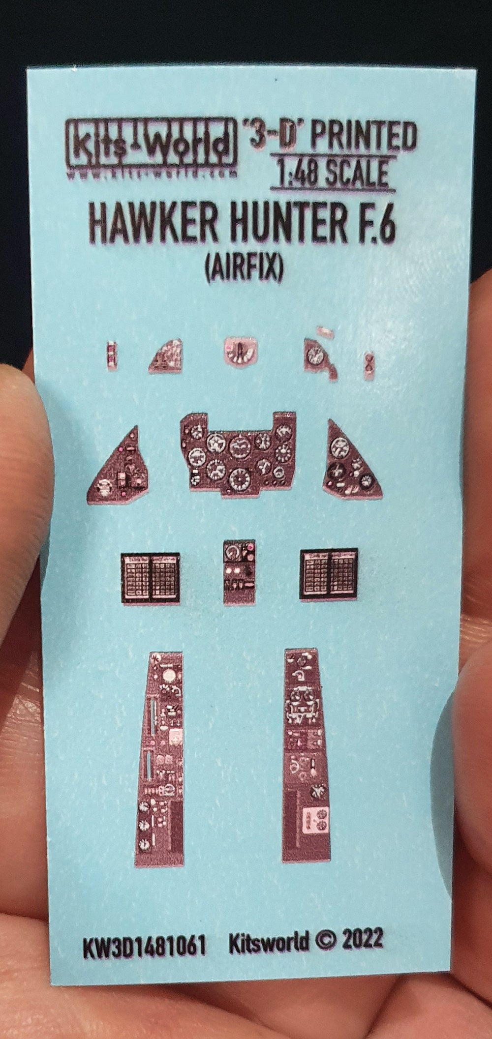 Kits-World KW3D1481061 1:48 Hawker Hunter F.6 instrument panels