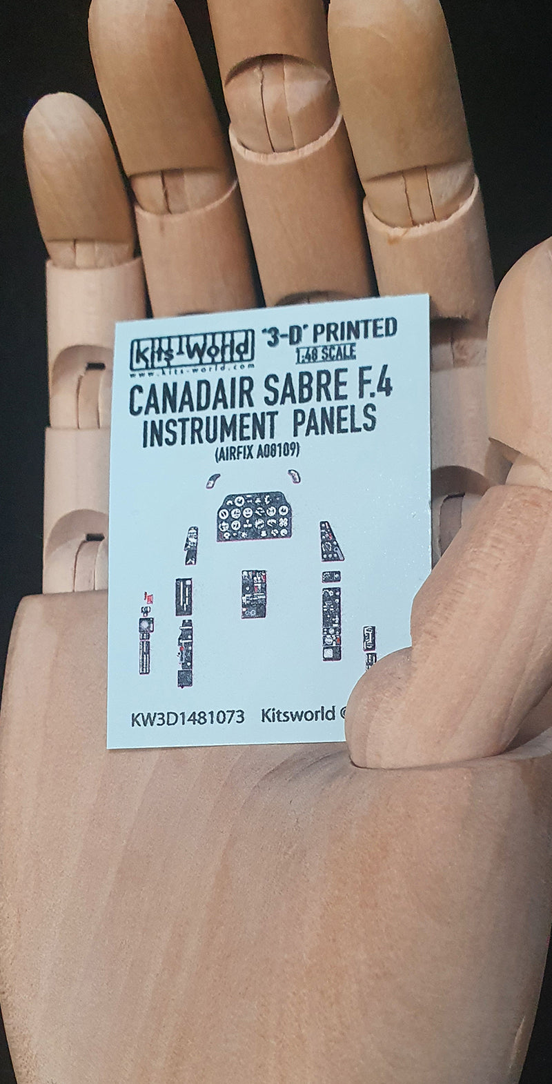 Kits-World KW3D1481073 1:48 Canadair Sabre F.4 3D Full colour Instrument Panels