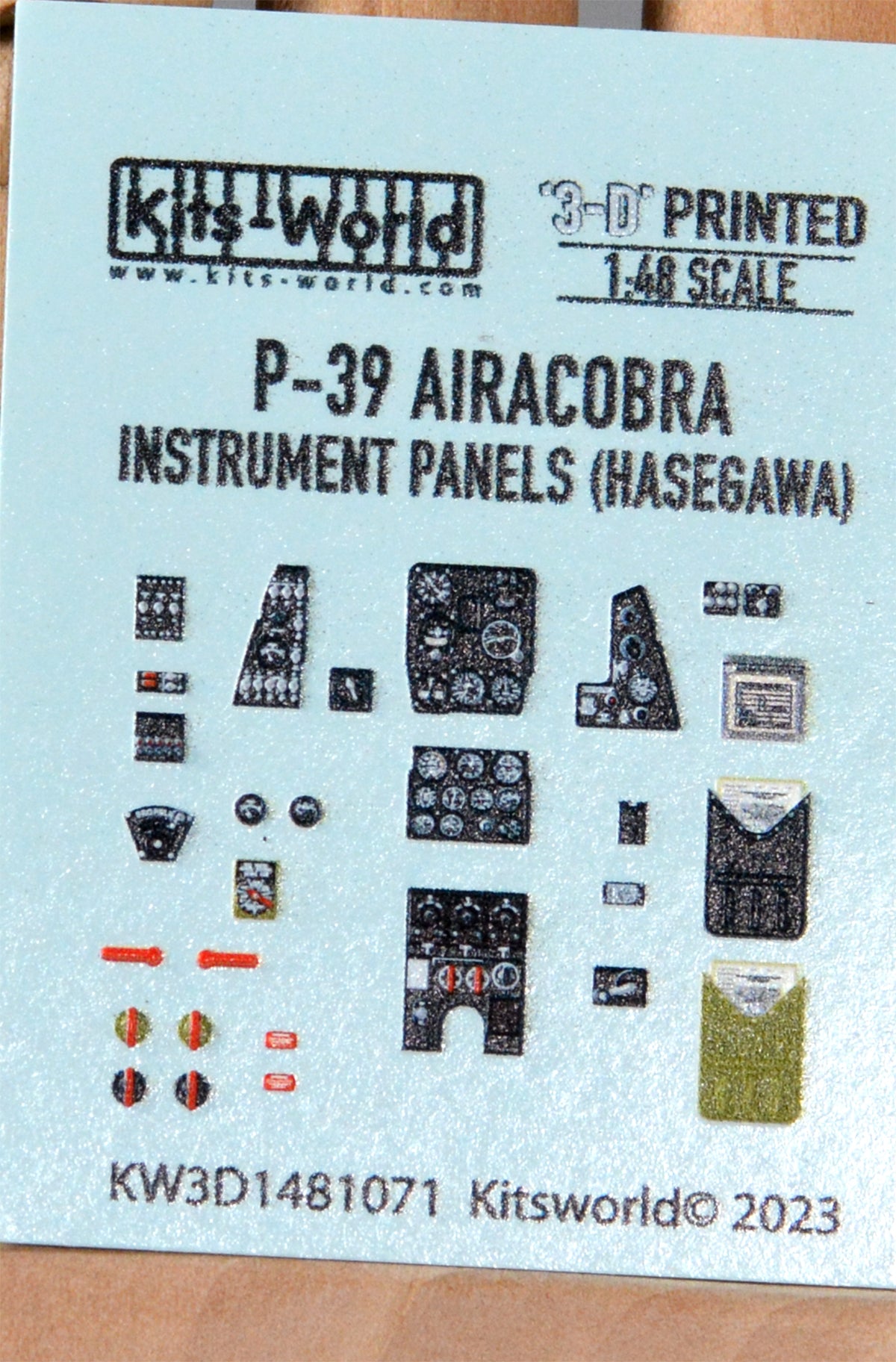 Kits-World KW3D1481075 Bell P-39Q/N Airacobra 3D Interior Set 1:48