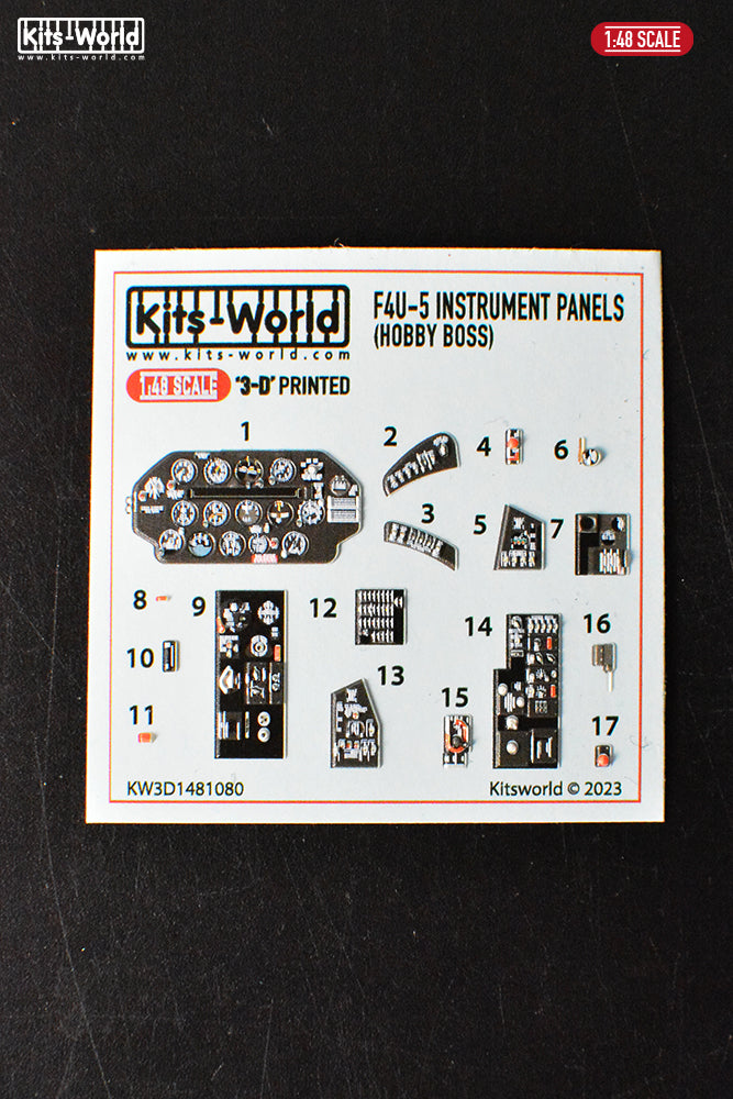 Kits-World KW3D1481080 1:48 Vought F4U-5 Corsair