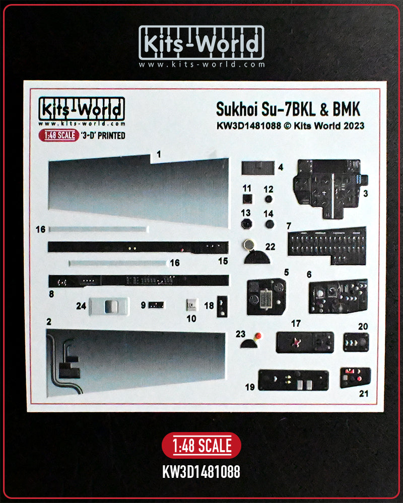 Kits-World KW3D1481088 1:48 Sukhoi Su-7BMK/Su-7BKL Cockpit