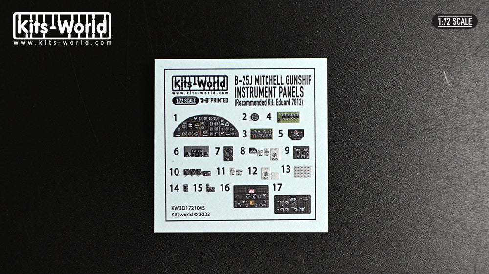 Kits-World KW3D1721045 1:72 3D Full colour Instrument Panels