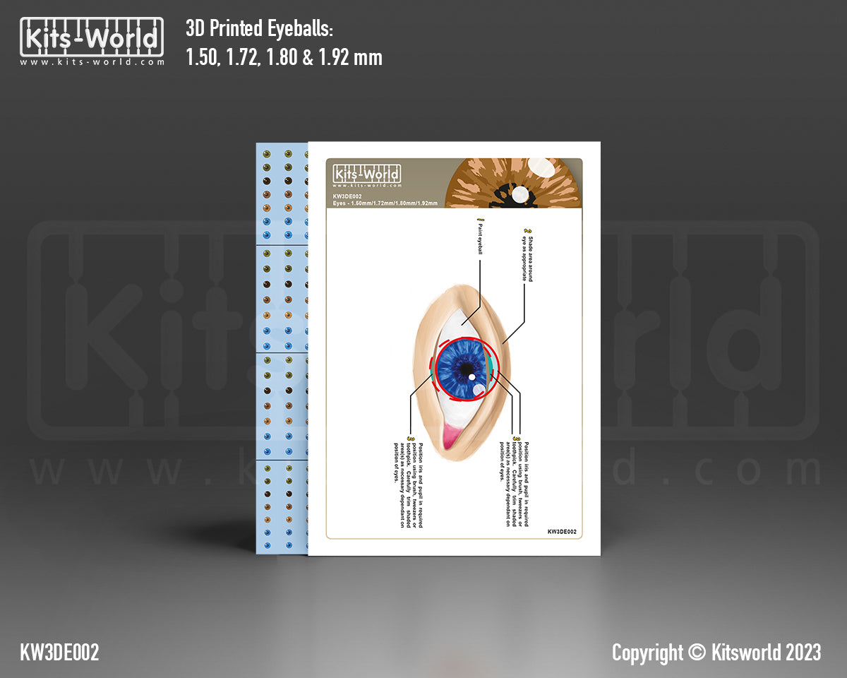 Kits-World KW3DE002 336 HUMAN EYEBALLS DECALS