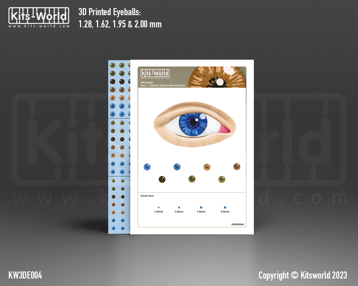 Kits-World KW3DE004 336 HUMAN EYEBALLS DECALS
