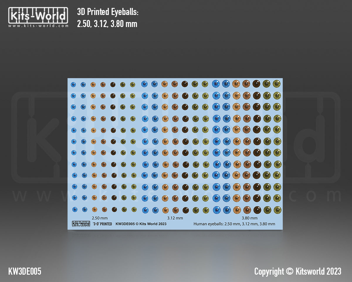 Kits-World KW3DE005 252 HUMAN EYEBALLS DECALS