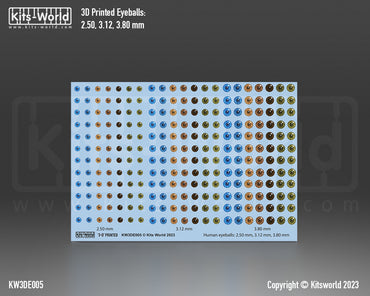 Kits-World KW3DE005 252 HUMAN EYEBALLS DECALS