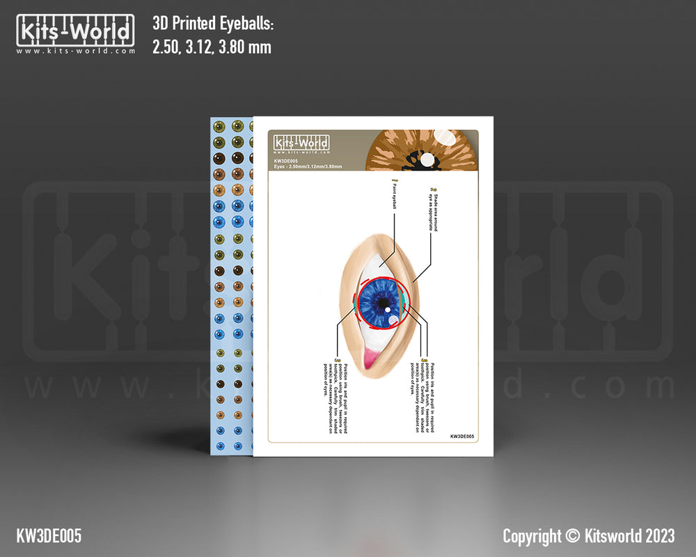 Kits-World KW3DE005 252 HUMAN EYEBALLS DECALS