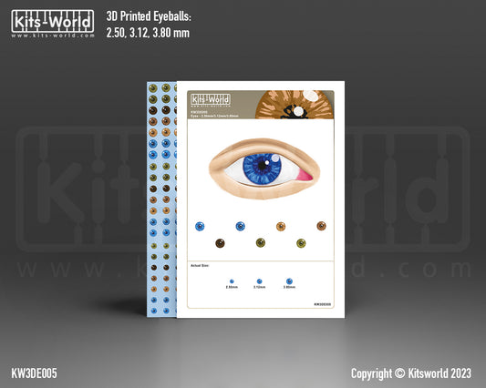 Kits-World KW3DE005 252 HUMAN EYEBALLS DECALS