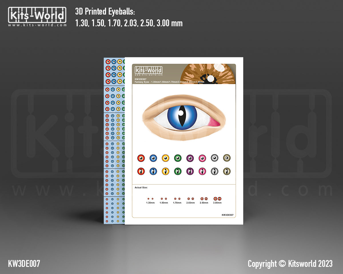 Kits-World KW3DE007 336 FANTASY EYEBALLS DECALS