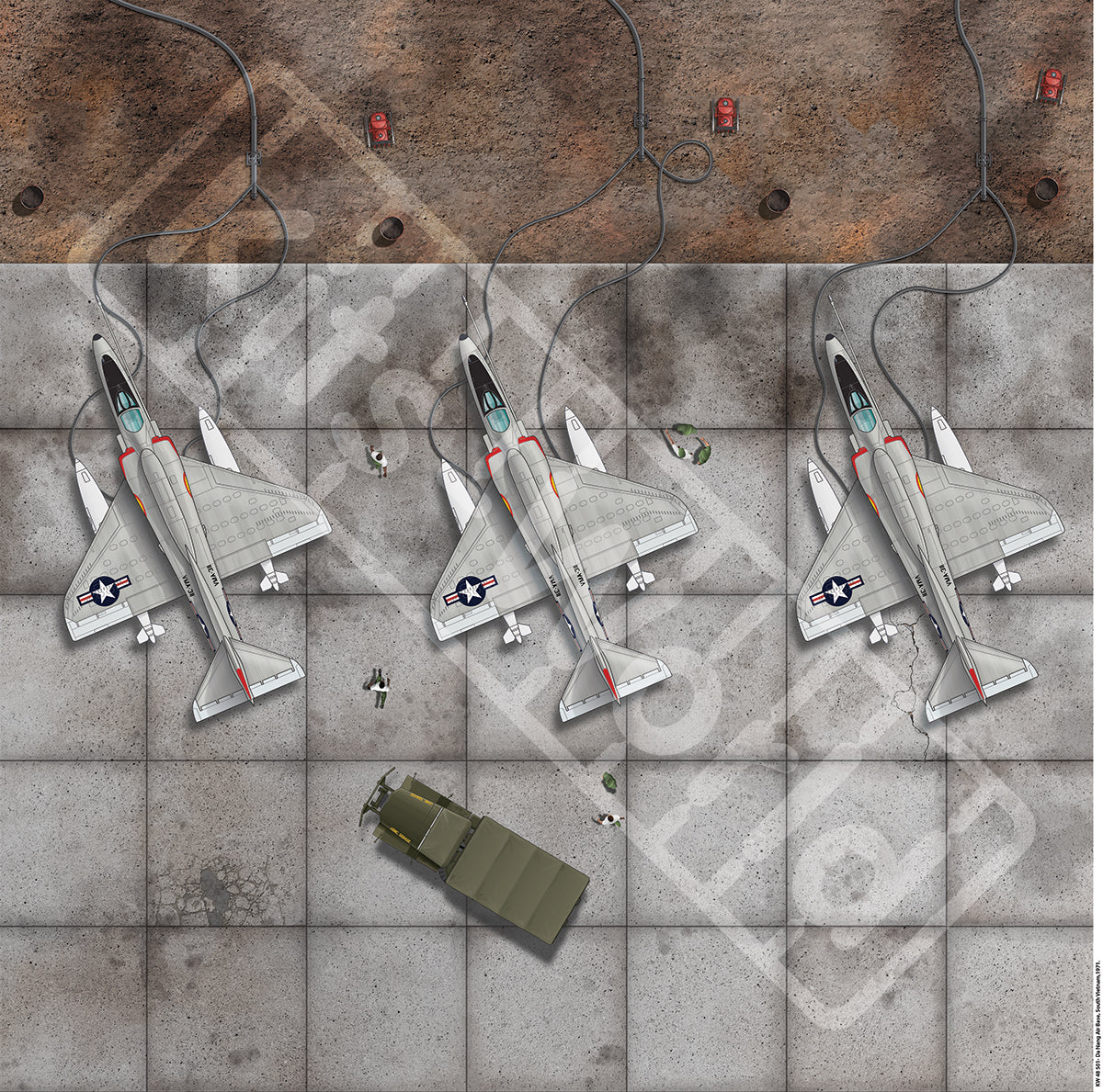 Kits-World KWB144-501 1:144 Da Nang Air Base, 1970-71