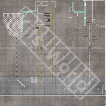 Kits-World KWB144-514 Manchester Airport Display Base 675mm 1:144