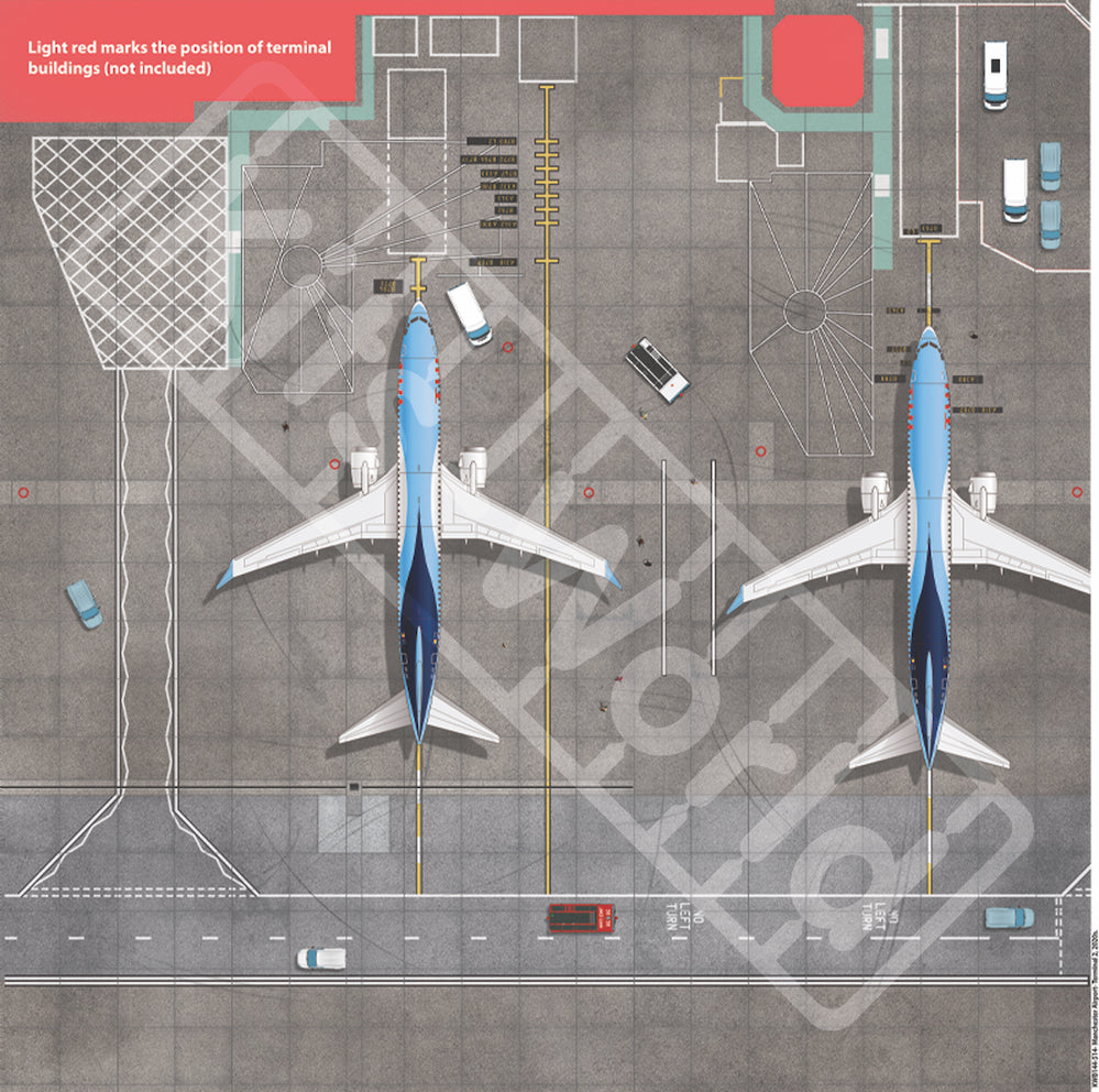 Kits-World KWB144-514 Manchester Airport Display Base 675mm 1:144