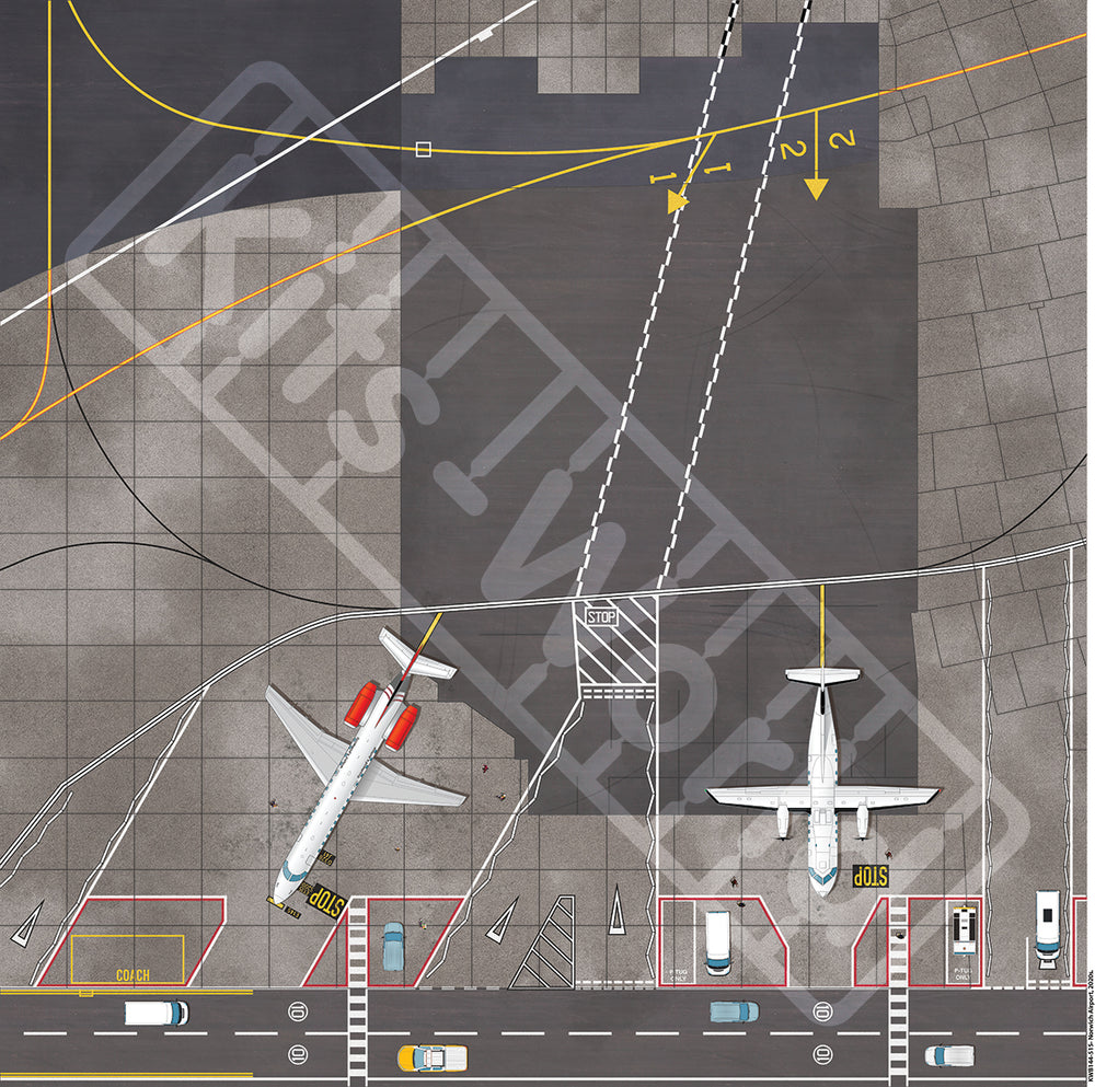 Kits-World KWB144-515 Norwich Airport Display Base 675mm 1:144