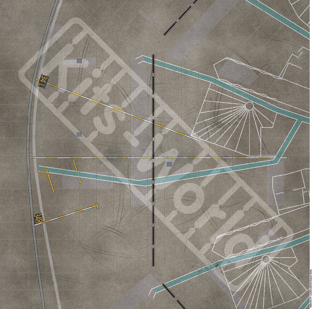 Kits-World KWB144-517 Gatwick Airport Display Base 675mm 1:144