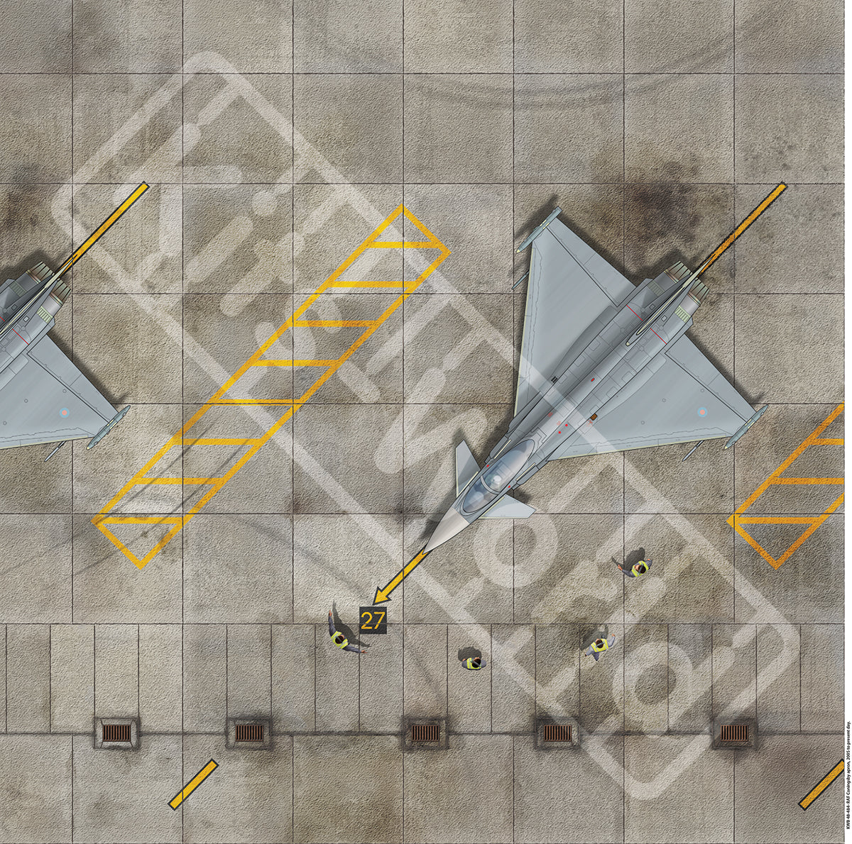 Kits-World KWB48-484 RAF Coningsby Display Base 675mm 1:48