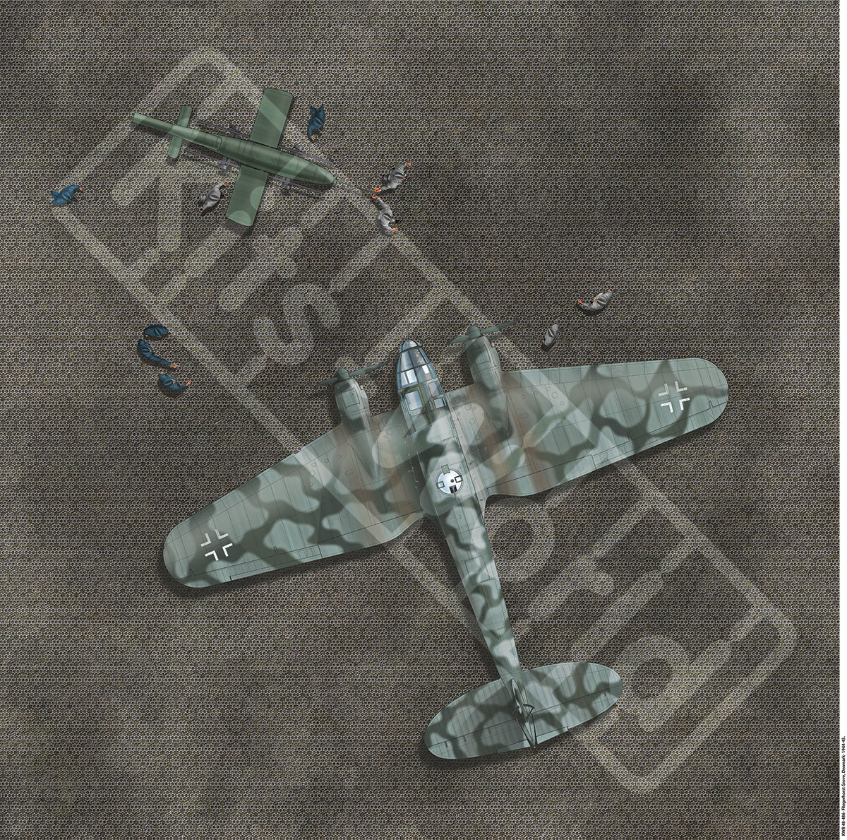 Kits-World KWB48-486 1:48 Fliegerhorst Grove, Denmark- 1.