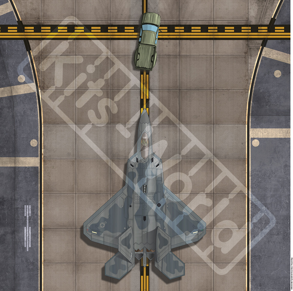Kits-World KWB48-488 1:48 Tyndall Air Force Base, Florida- 2021.