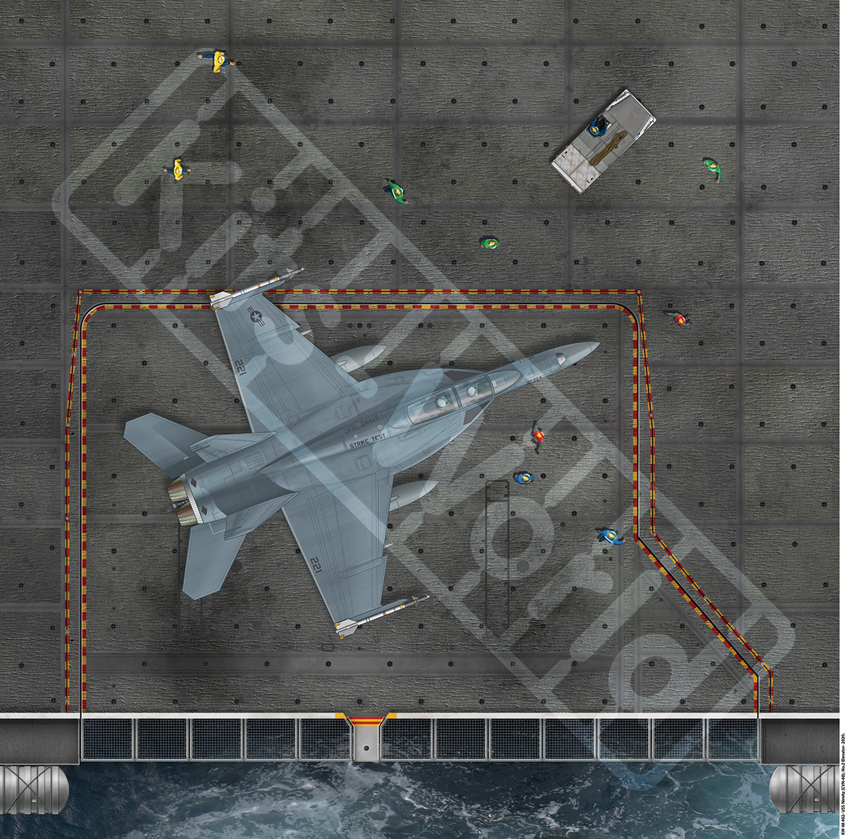 Kits-World KWB48-492 1:48 USS Nimitz