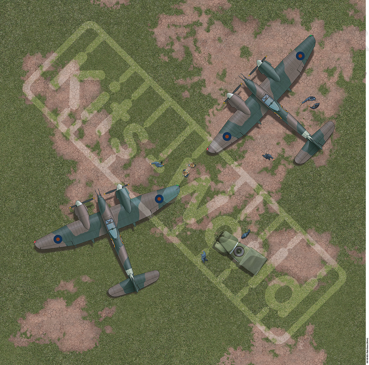 Kits-World KWB48-493 1:48 Plain Grass