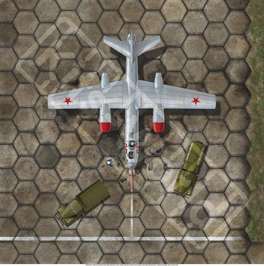 Kits-World KWB72-481 Soviet Hexagonal Slab Parking Area 1:72