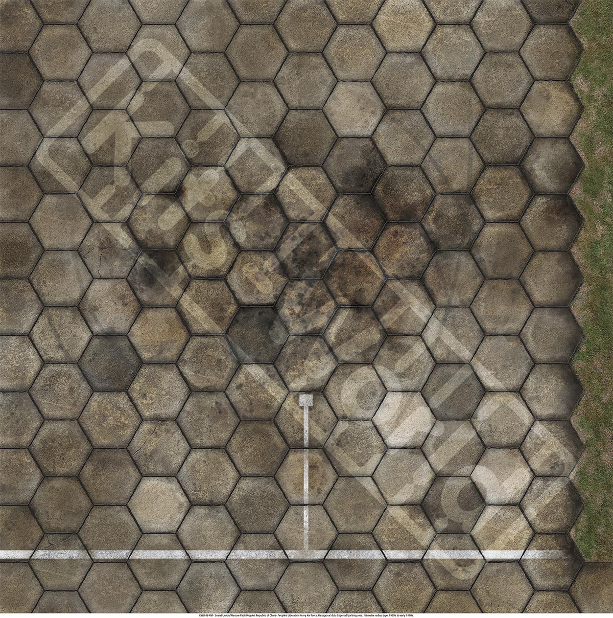 Kits-World KWB72-481 Soviet Hexagonal Slab Parking Area 1:72