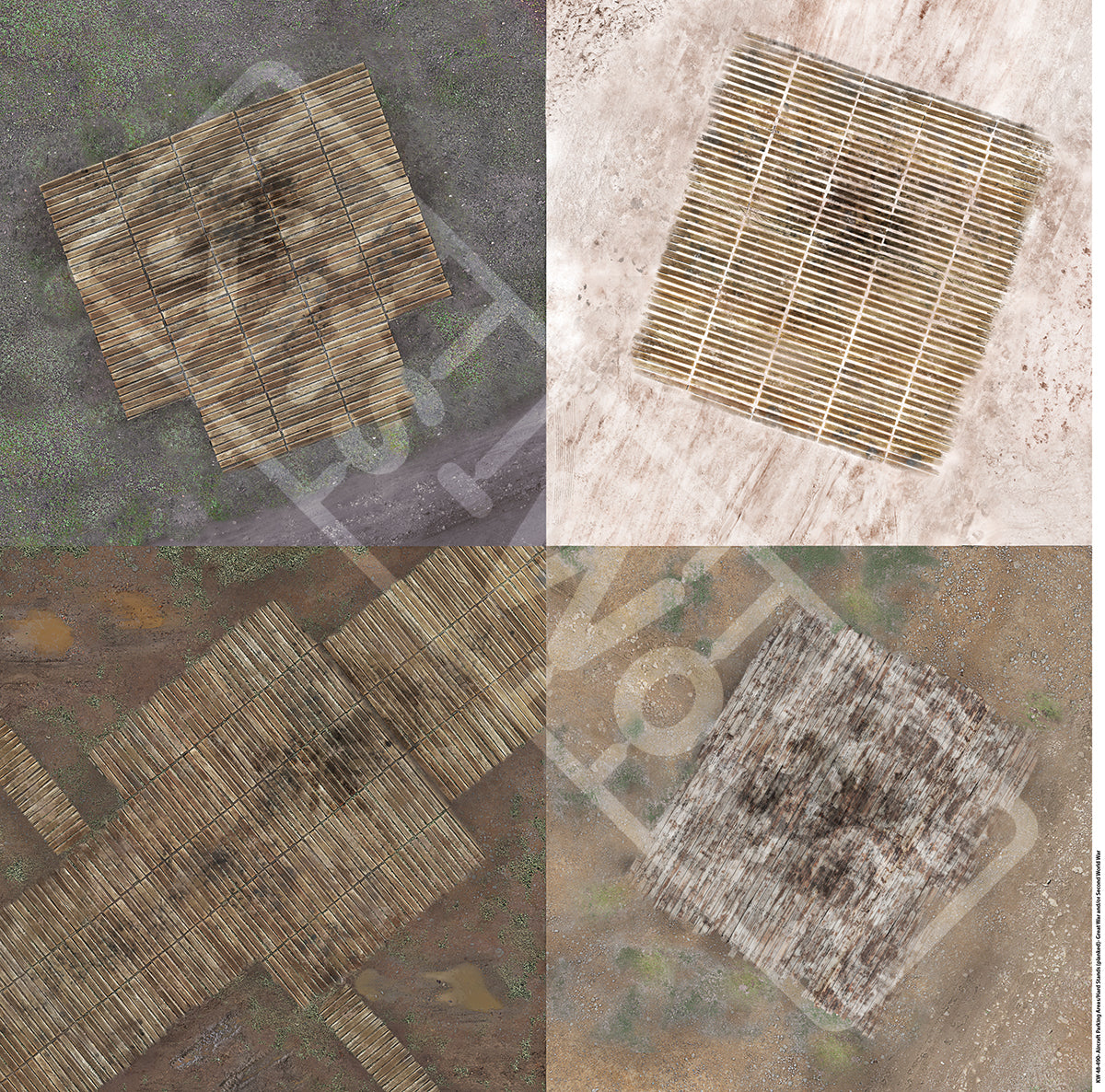 Kits-World KWB72-490 1:72 Four single parking areas