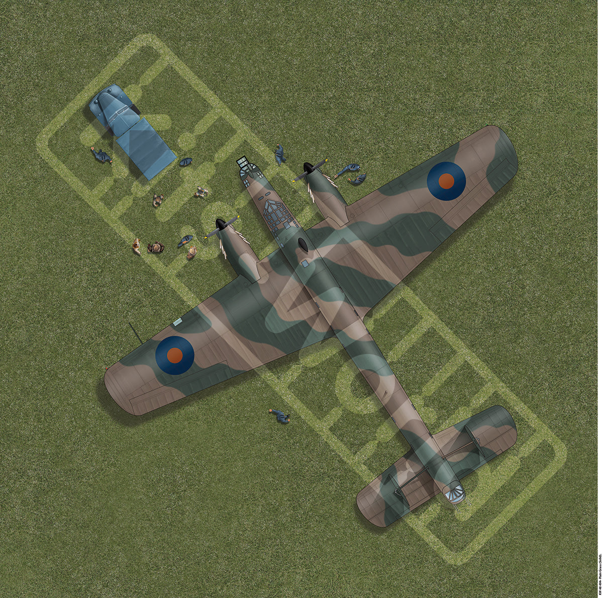 Kits-World KWB72-494 1:72 Plain Grass