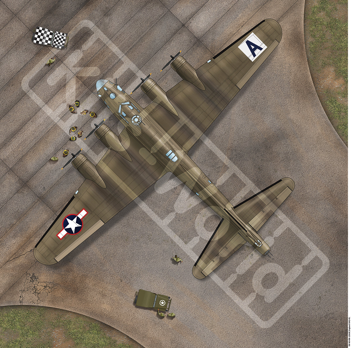 Kits-World KWB72-498 1:72 Eighth Air Force, England 1942-45