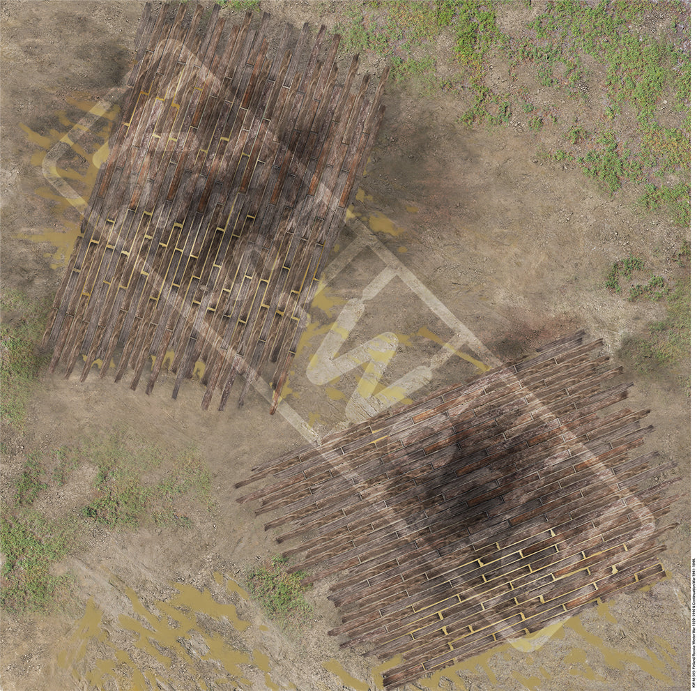Kits-World KWB72-505 Wood Planked Revetments Eastern Front 1:72