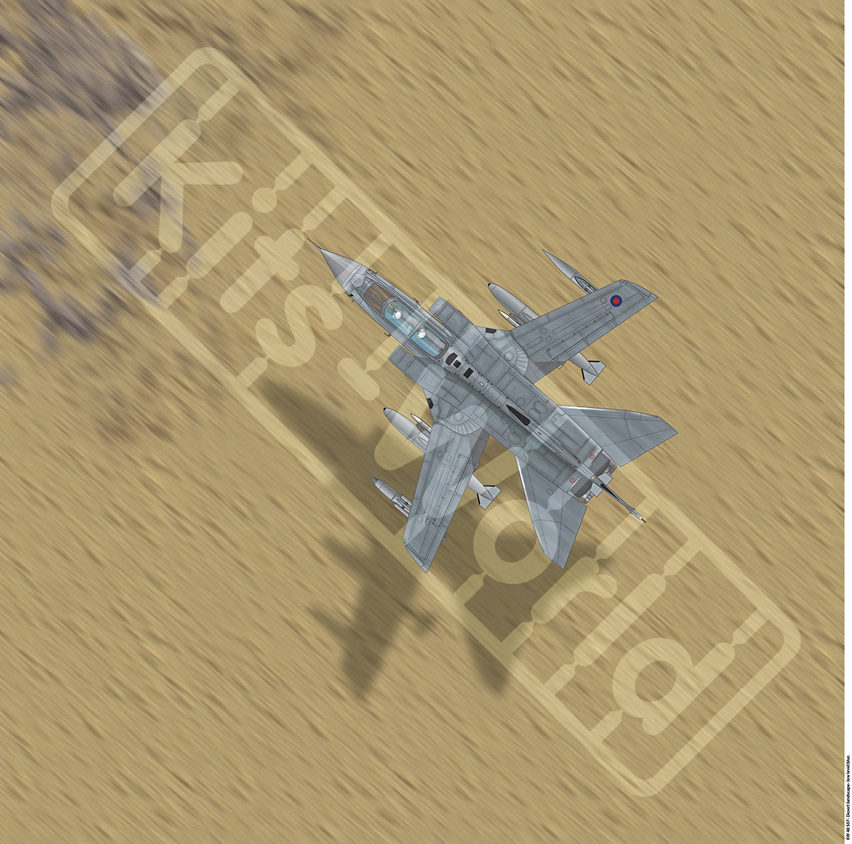 Kits-World KWB72-507 1:72 Desert- Blurred