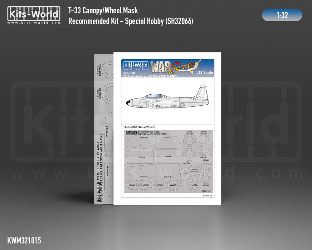 Kits-World KWM321015 1:32 Lockheed T-33 Shooting Star