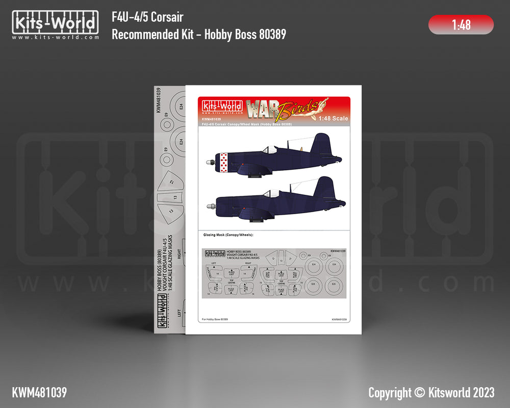 Kits-World KWM481039 1:48 Vought F4U-4
