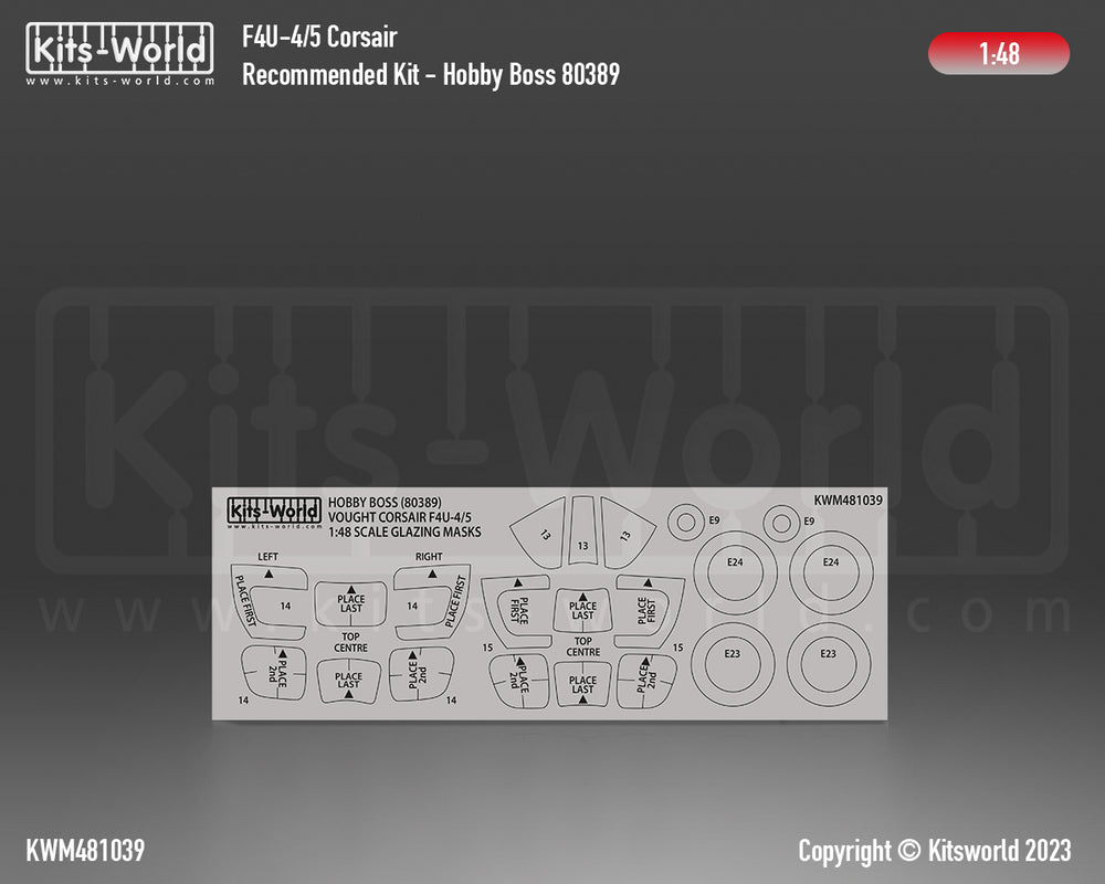 Kits-World KWM481039 1:48 Vought F4U-4