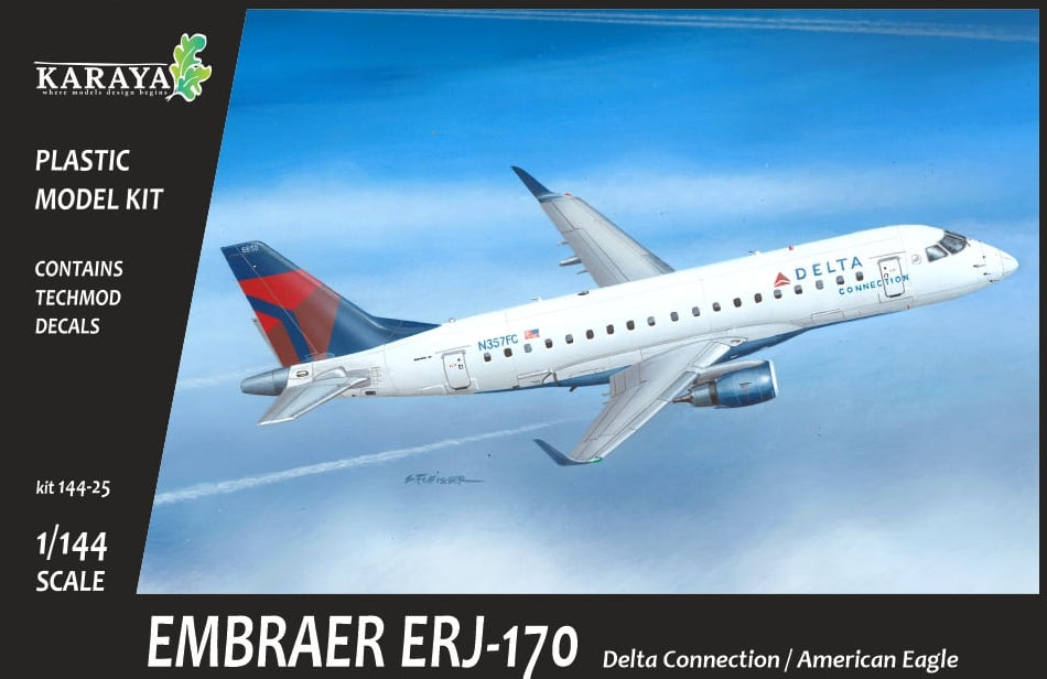 Karaya KY144-25 1:144 Embraer ERJ-170 Delta Connection/American Eagle