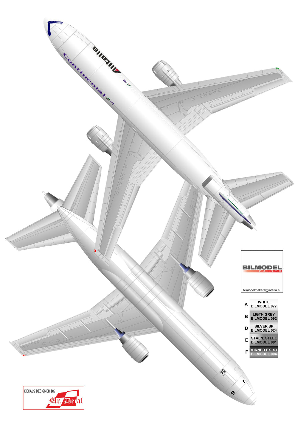 Karaya KY144-26 1:144 DC-10-30 Alitalia/Continental N68060