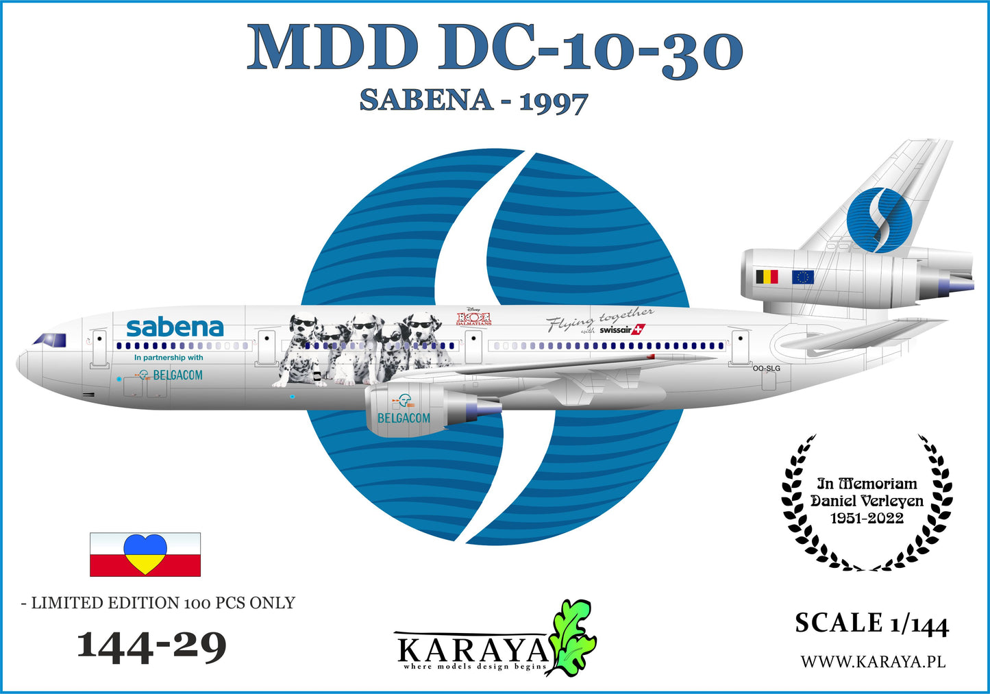 Karaya KY144-29 1:144 McDonnell-Douglas DC-10-30 Sabena 1997