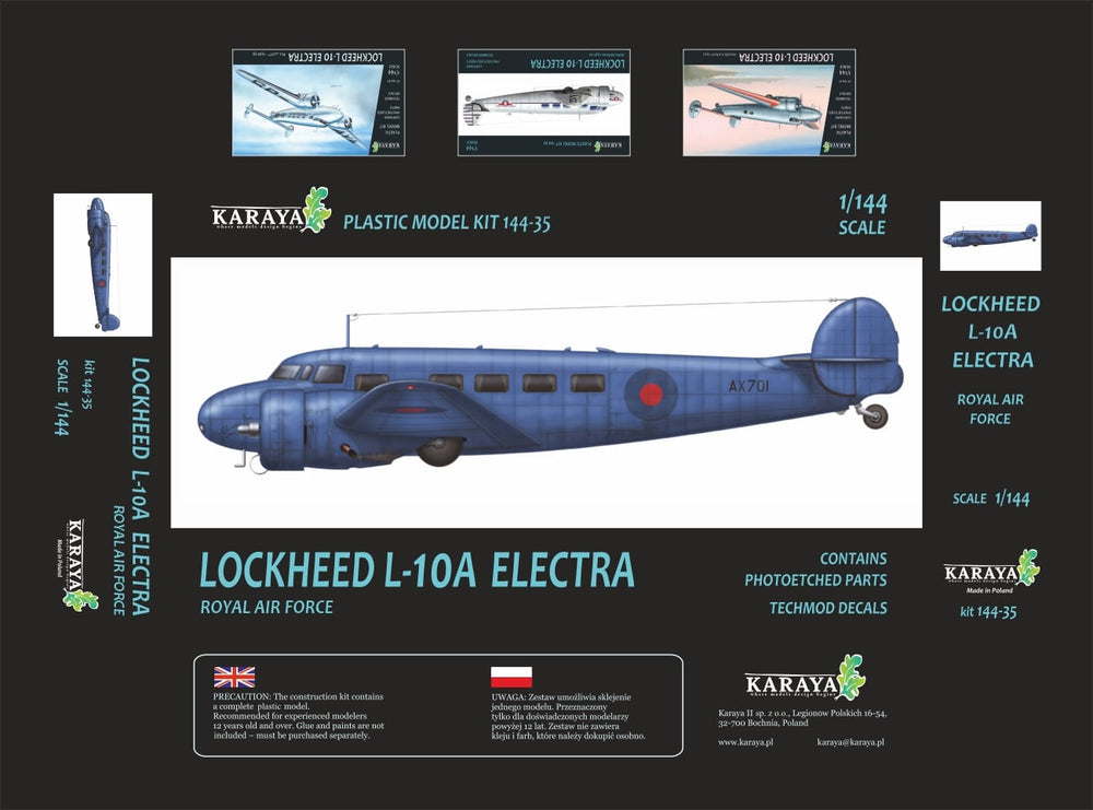 Karaya KY144-35 1:144 Lockheed L-10A Electra RAF