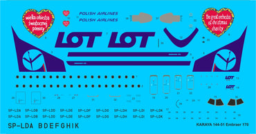 Karaya KY144-51 1:144 Embraer 170 PLL LOT