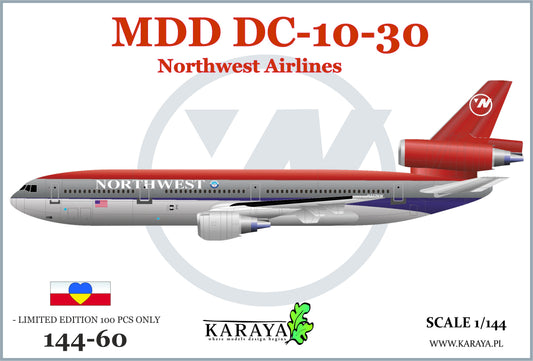 Karaya KY144-60 1:144 Douglas DC-10-30 Northwest