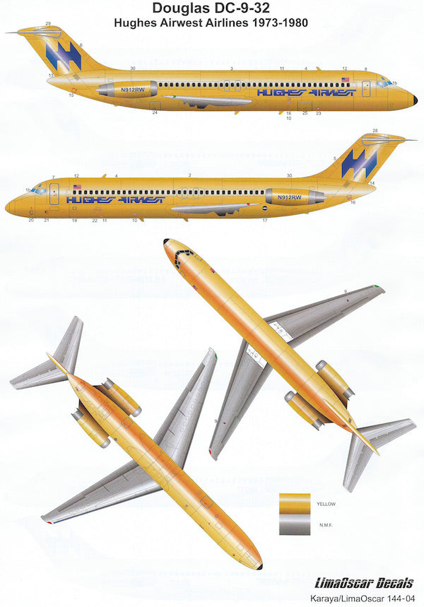 Karaya KY144-04 1:144 Douglas DC-9