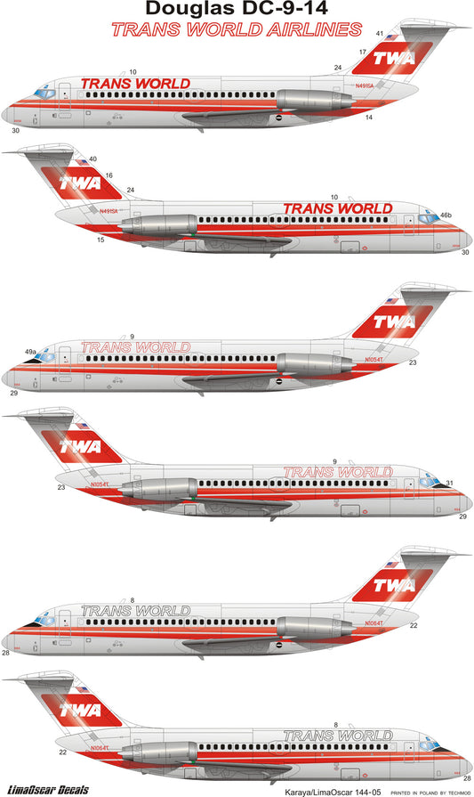 Karaya KY144-05 1:144 Douglas DC-9