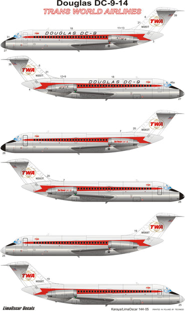 Karaya KY144-05 1:144 Douglas DC-9