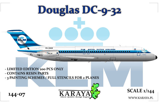 Karaya KY144-07 1:144 Douglas DC-9-32