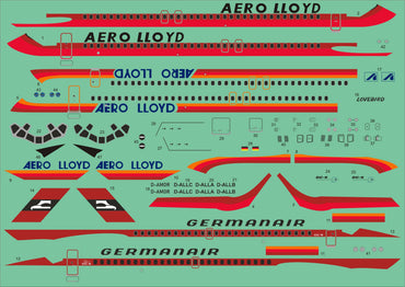 Karaya KY144-08 Douglas DC-9-15/32 German Service Kit 1:144