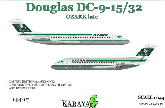 Karaya KY144-17 1:144 Douglas DC-9-15/32