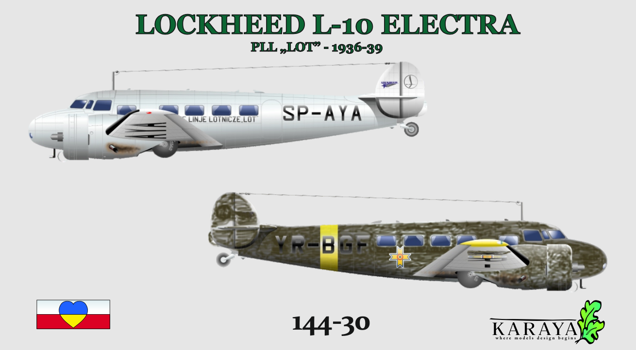 Karaya KY144-30 1:144 Lockheed L-10 Electra