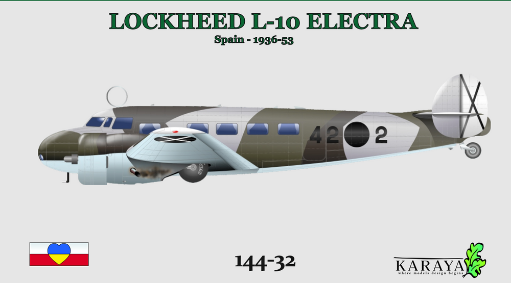 Karaya KY144-32 1:144 NEW MOLDS! Lockheed L-10 Electra