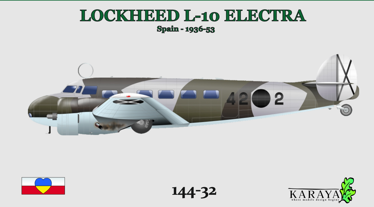 Karaya KY144-32 1:144 NEW MOLDS! Lockheed L-10 Electra
